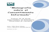 Monografía sobre el Consentimiento Informado