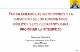 ORTALECIENDO LAS INSTITUCIONES Y LA CAPACIDAD DE LOS ...