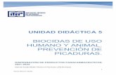 UT. 5. Biocidas de uso humano y animal. Prevención de ...