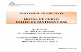 MATERIAL DIDÁCTICO NOTAS DE CURSO TALLER DE …