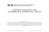 2022 Aviso Anual de Cambios