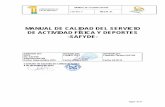 MANUAL DE CALIDAD DEL SERVICIO DE ACTIVIDAD FÍSICA Y ...