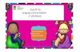 Guía N° 12 Lenguaje y Comunicación 1° año Básico