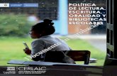 POLÍTICA DE LECTURA, ESCRITURA, ORALIDAD Y BIBLIOTECAS
