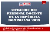 SITUACIÓN DEL PERSONAL DOCENTE DE LA REPÚBLICA DOMINICANA …