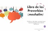 Libro de los Proverbios (meshalim)