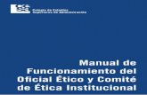 Manual de Oficial Ético y Comité de Ética Institucional