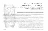 Ciencia social performativa - SciELO