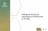 Catálogo de Servicios de Capacitación y Certificaciones en ...