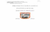 PROYECTO EDUCATIVO INSTITUCIONAL ESCUELA MANAO 2020 …