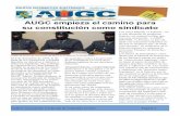 AUGC empieza el camino para su constitución como sindicato