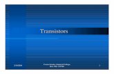 Transistors - University of Ioannina
