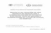 PROYECTO DE CREACIÓN DE UNA EMPRESA DE PRODUCCIÓN Y ...