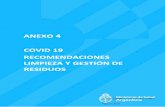 ANEXO 4 COVID 19 RECOMENDACIONES LIMPIEZA Y GESTIÓN DE ...