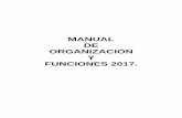 MANUAL DE ORGANIZACIÓN Y FUNCIONES 2017.