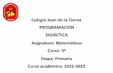 Colegio Juan de la Cierva PROGRAMACIÓN DIDÁCTICA ...