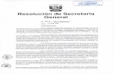 Resolución de de Secretaría General - Ministerio de la ...