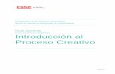 Curso Académico 2020/2021 Introducción al Proceso Creativo