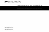 MANUAL DE OPERACIÓN - Daikin