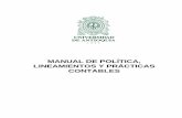 MANUAL DE POLÍTICA, LINEAMIENTOS Y PRÁCTICAS CONTABLES