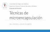 Técnicas de microencapsulación