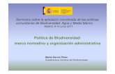 Política de Biodiversidad: marco normativo y organización ...