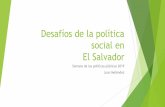 Desafíos de la política social en El Salvador
