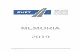 MEMORIA 2019 - FVET – Federación Valenciana de ...