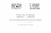 Plan de trabajo 2021 2025 - UNAM