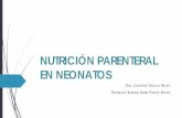 NUTRICIÓN PARENTERAL EN NEONATOS
