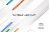 REGLAS DE OPERACIÓN DEL PROGRAMA TRANSPORTA
