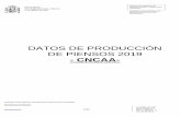 DATOS DE PRODUCCIÓN DE PIENSOS 2019 - mapa.gob.es