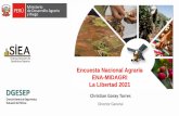 Encuesta Nacional Agraria ENA-MIDAGRI La Libertad 2021