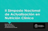 II Simposio Nacional de Actualización en Nutrición Clínica