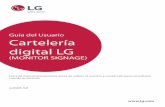 Guía del Usuario Cartelería digital LG