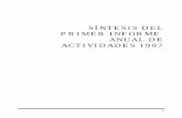SÍNTESIS DEL PRIMER INFORME ANUAL DE ACTIVIDADES 1997