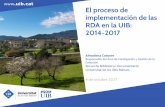 El proceso de implementación de las RDA en la UIB: Oficina ...