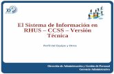 El Sistema de Información en RHUS – CCSS – Versión Técnica