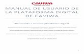 MANUAL DE USUARIO DE LA PLATAFORMA DIGITAL DE CAVIWA