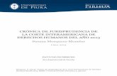 CRÓNICA DE JURISPRUDENCIA DE LA CORTE INTERAMERICANA DE ...