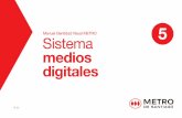 Manual Identidad Visual METRO Sistema medios digitales