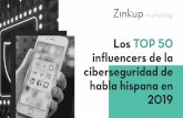 Los TOP 50 inﬂuencers de la ciberseguridad de habla hispana en