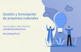 Gestión y formulación de proyectos culturales