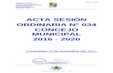 ACTA SESIÓN ORDINARIA N° 034 CONCEJO MUNICIPAL 2016 - …
