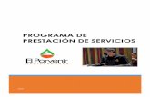 PROGRAMA DE PRESTACIÓN DE SERVICIOS - El Porvenir