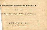 INDEPENDENCIA DE LA PROVINCIA DE BOGOTA (1856)