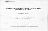 CONSOLIDACiÓN DE ACTIVIDADES DE FORMACION 2005