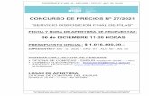 CONCURSO DE PRECIOS Nº 27/2021
