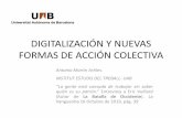 DIGITALIZACIÓN Y NUEVAS FORMAS DE ACCIÓN COLECTIVA