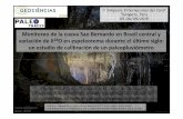 Monitoreo de la cueva Sao Bernardo en Brazil central y ...